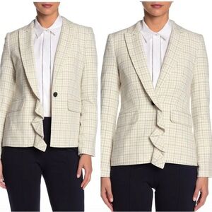 Joie Beige Checkered Women's Blazer
